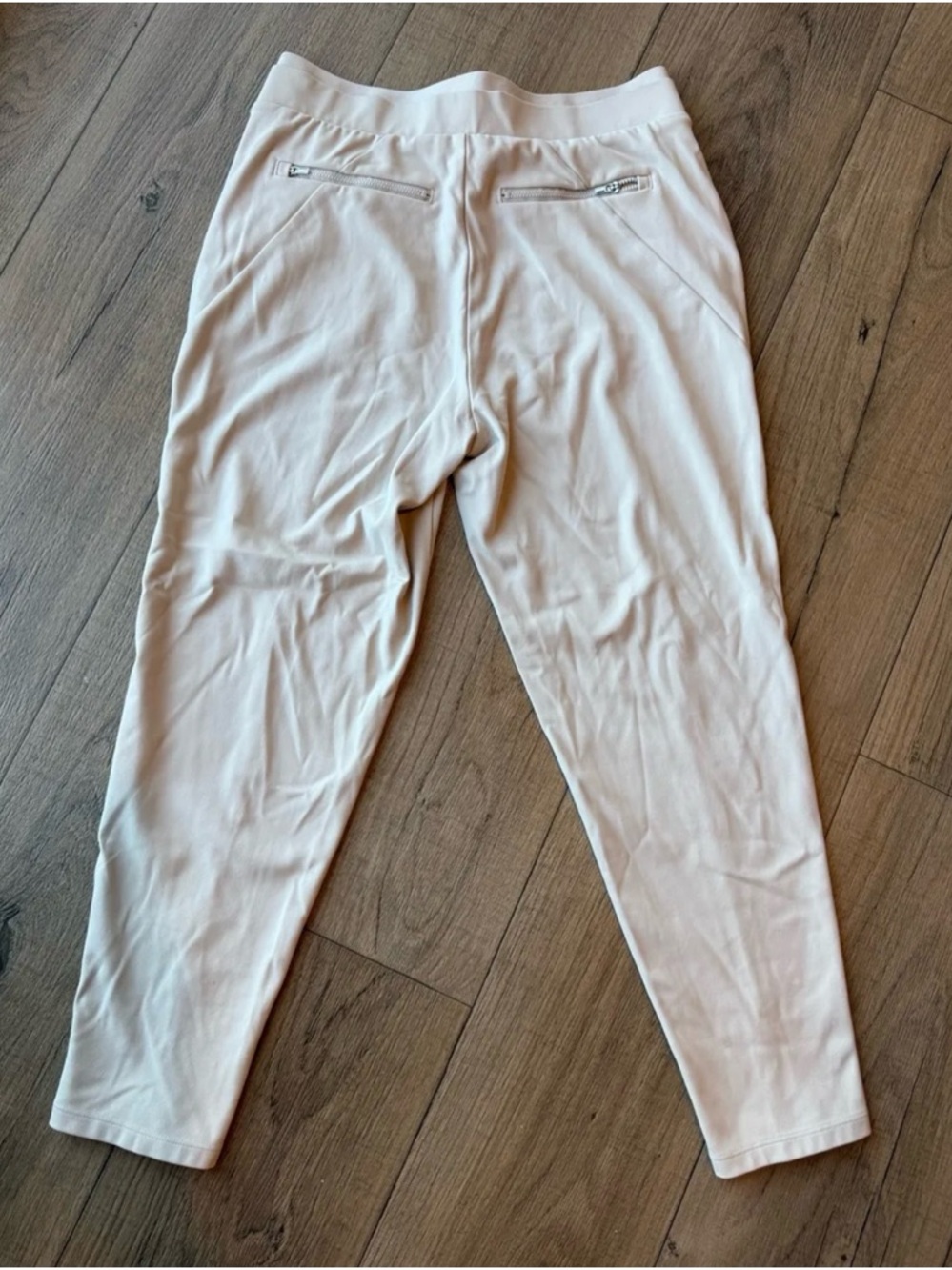 Athleta Cream Straight-Leg Pull-On Pants - Picture 4 of 4
